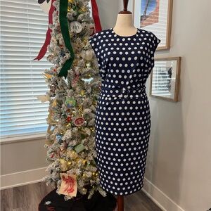 Alexia Admor Polka Dot Sleeveless Dress